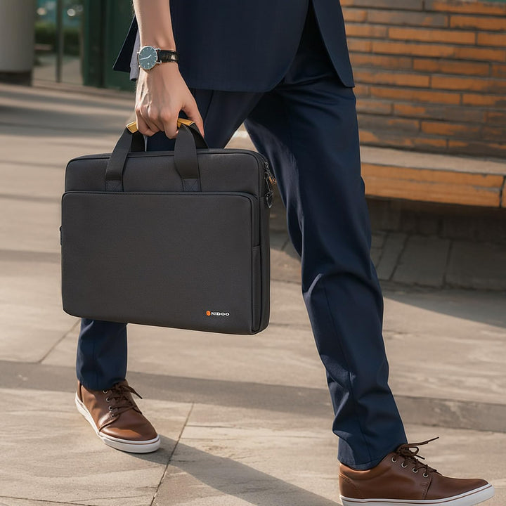 Water-Resistant Laptop Shoulder Bag with 360° Protective Padding – Buy 1, Take 1 FREE