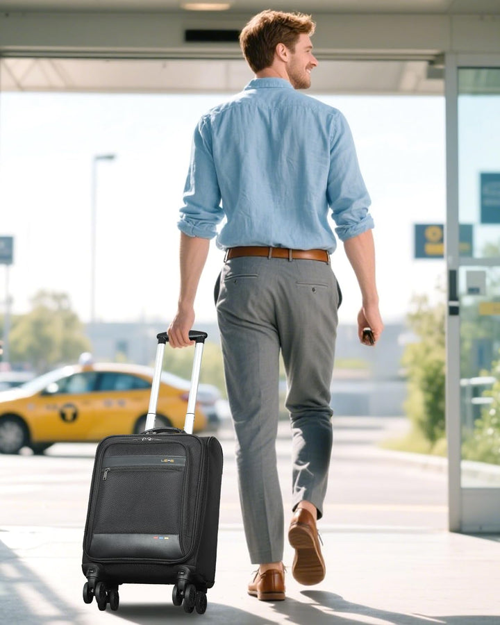 Softside Expandable Carry-On Suitcase with Wheels – Lightweight & Airline Approved