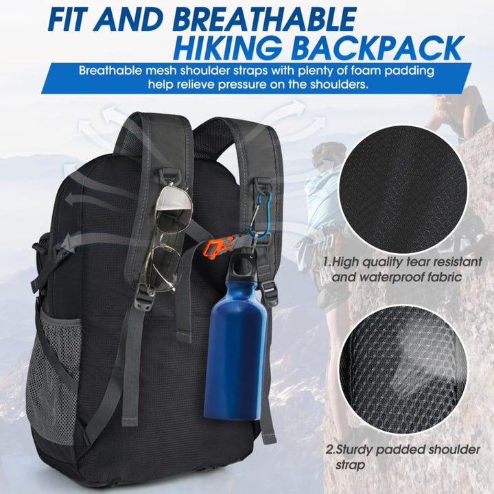 AA OUT OF STOCK 40L Waterproof Hiking & Camping Backpack – Lightweight & Packable – 1+1 FREE