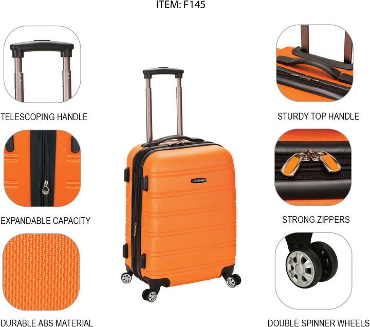 Lightweight Expandable Hardside Carry-On with Double Spinner Wheels – Cotton Candy