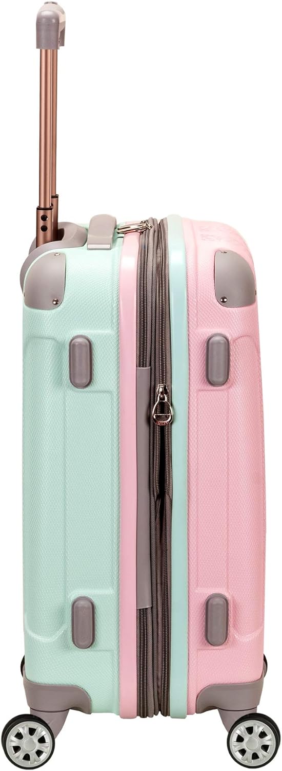 Lightweight Expandable Hardside Carry-On with Double Spinner Wheels – Cotton Candy