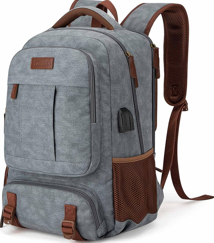 AA OUT OF STOCK Anti-Theft Canvas Laptop & Travel Backpack with USB Port – Fits up to 17.3" (43.94 cm)