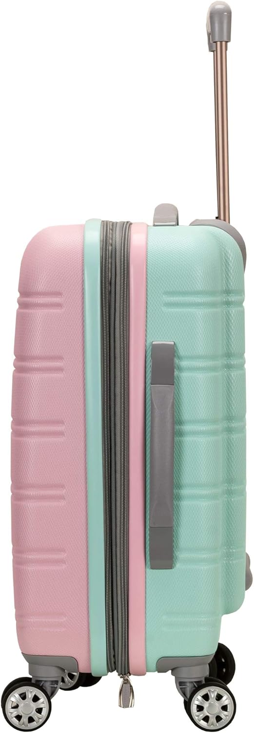 Lightweight Expandable Hardside Carry-On with Double Spinner Wheels – Cotton Candy