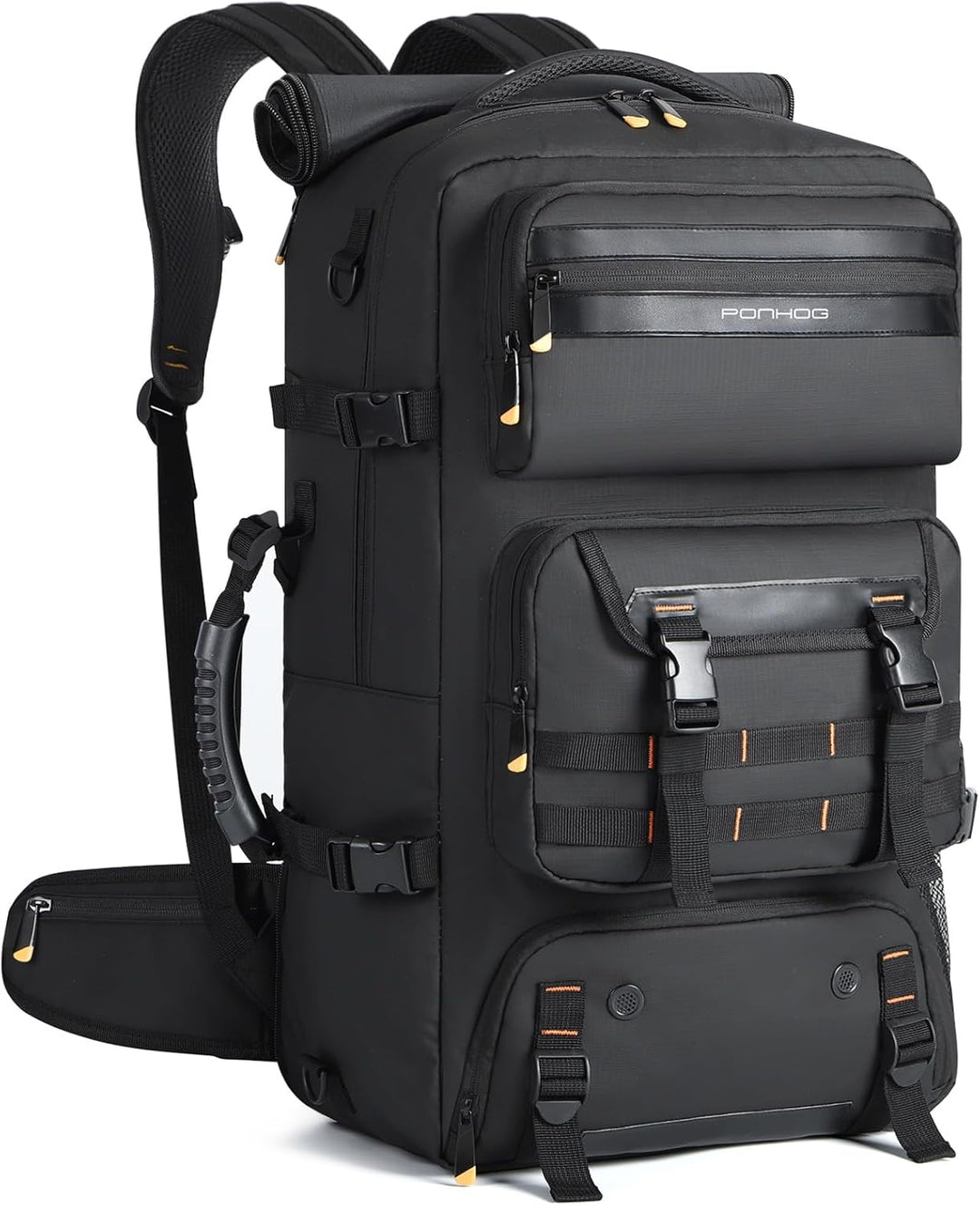 50L Flight-Approved Travel Backpack with Shoe Compartment & Convertible Carry