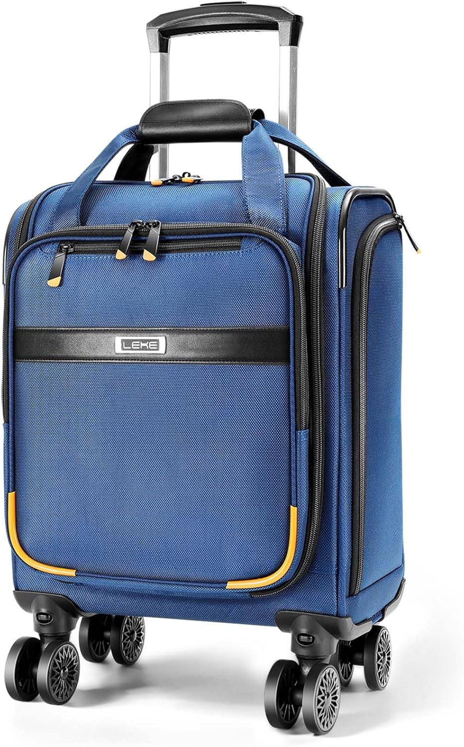 Airline-Approved Underseat Carry-On with Spinner Wheels & Laptop Pocket