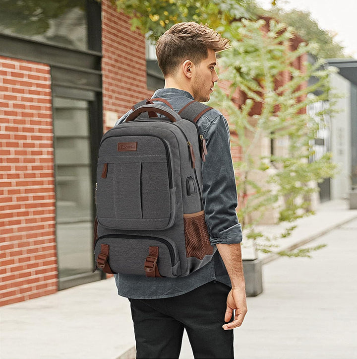 AA OUT OF STOCK Anti-Theft Canvas Laptop & Travel Backpack with USB Port – Fits up to 17.3" (43.94 cm)