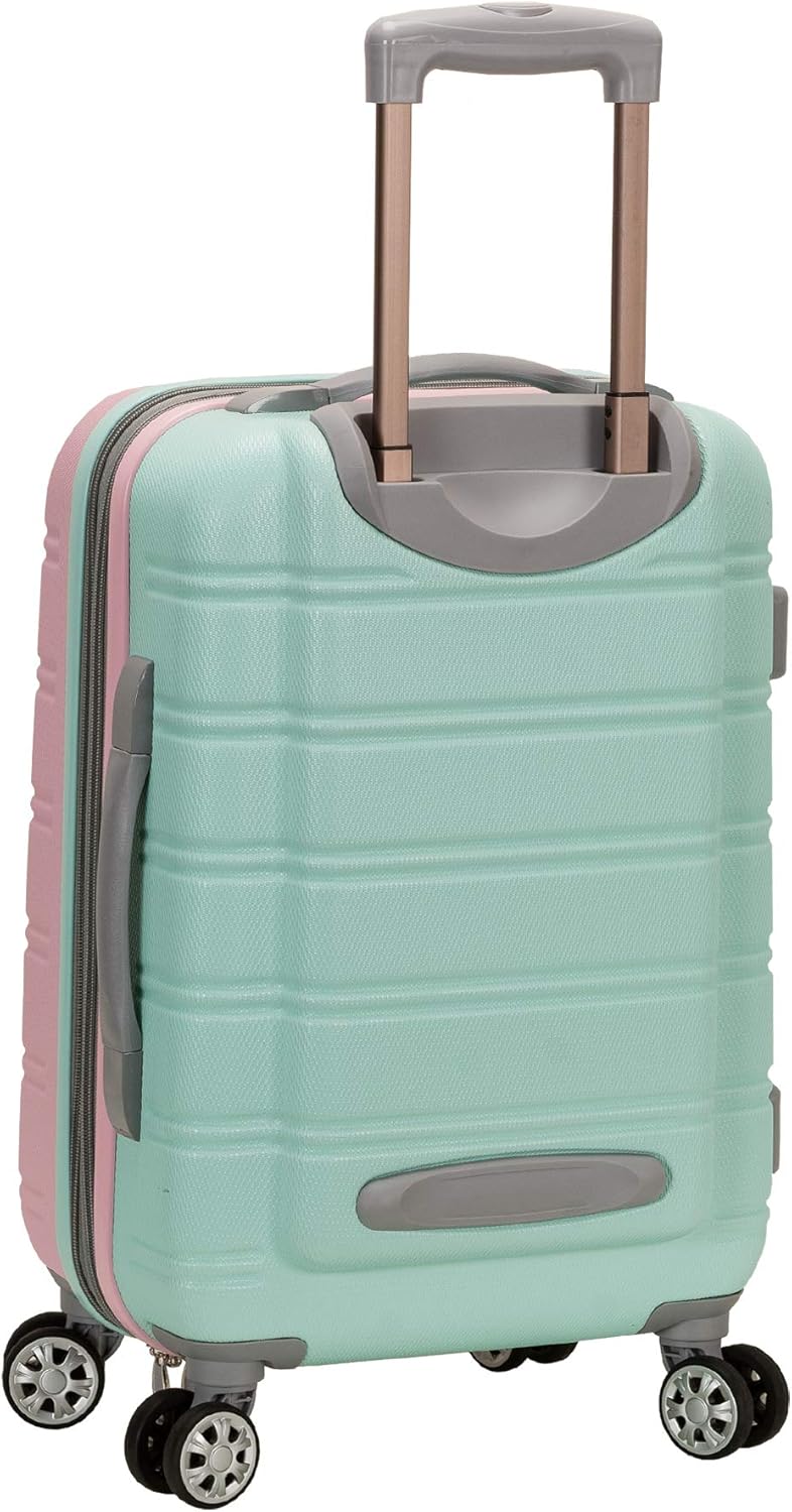 Lightweight Expandable Hardside Carry-On with Double Spinner Wheels – Cotton Candy