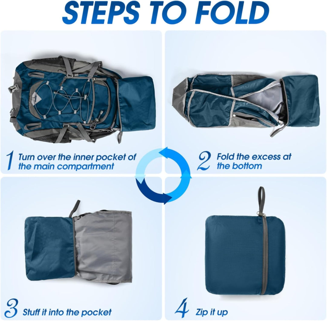AA OUT OF STOCK 40L Waterproof Hiking & Camping Backpack – Lightweight & Packable – 1+1 FREE