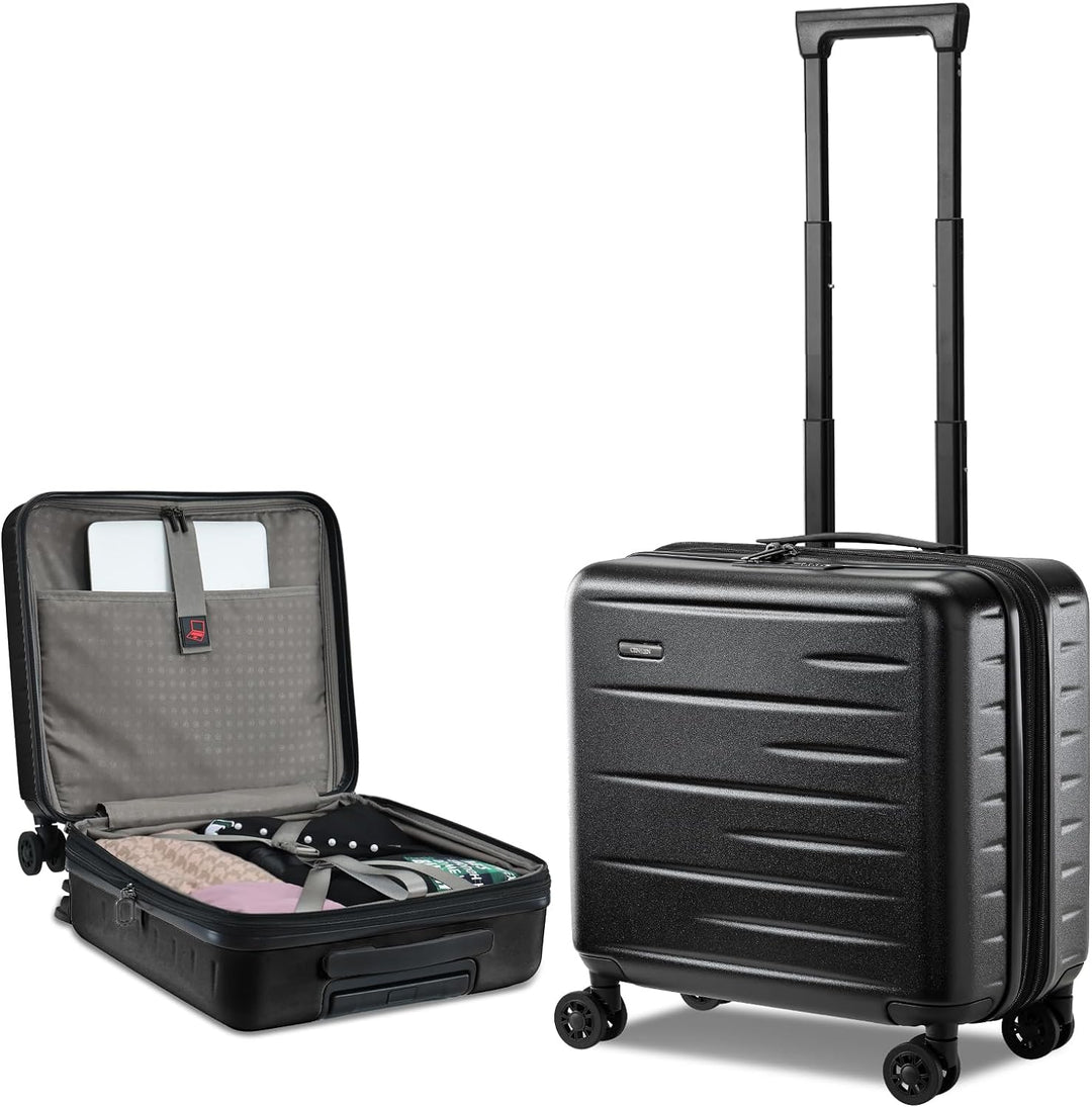 Expandable Hard Shell Carry-On with Front Pocket & TSA Lock