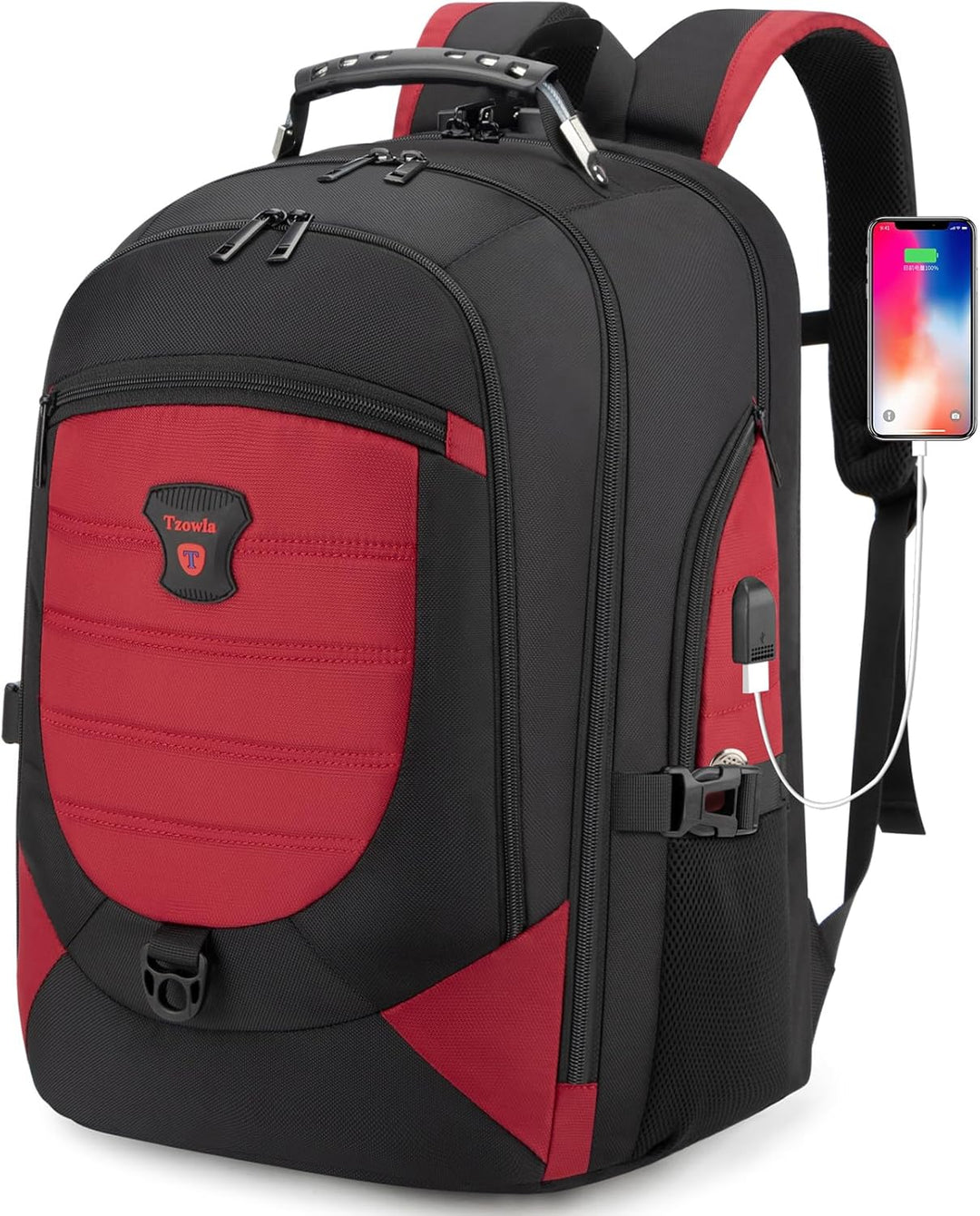 Water-Resistant Anti-Theft Laptop & Travel Backpack with USB Port – 17.3" (43.94 cm)