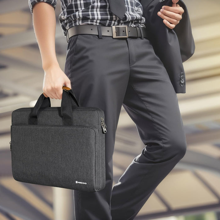 Water-Resistant Laptop Shoulder Bag with 360° Protective Padding – Buy 1, Take 1 FREE