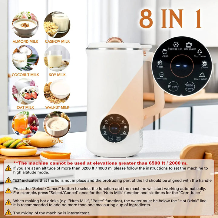 8-in-1 Nut Milk Maker (33.8 fl oz) - NutriBlend-Nora Luxe