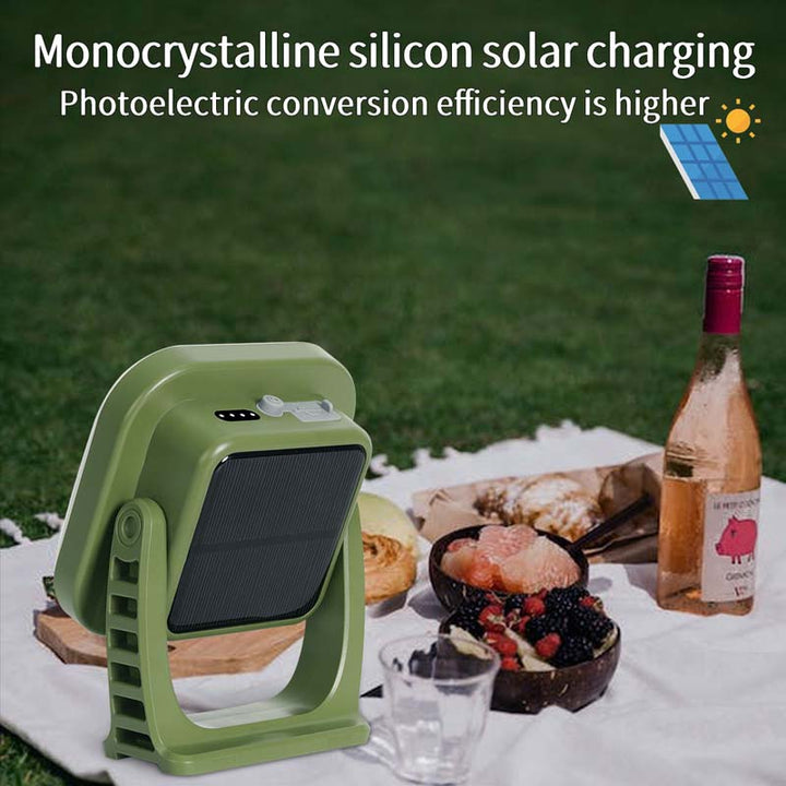 80W LED SOLAR-CHARGED CAMPING LAMP WITH MAGNET AND ZOOM FUNCTION-LY02S Solar energy-Nora Luxe