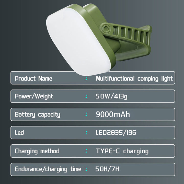 80W LED SOLAR-CHARGED CAMPING LAMP WITH MAGNET AND ZOOM FUNCTION-LY02S Solar energy-Nora Luxe
