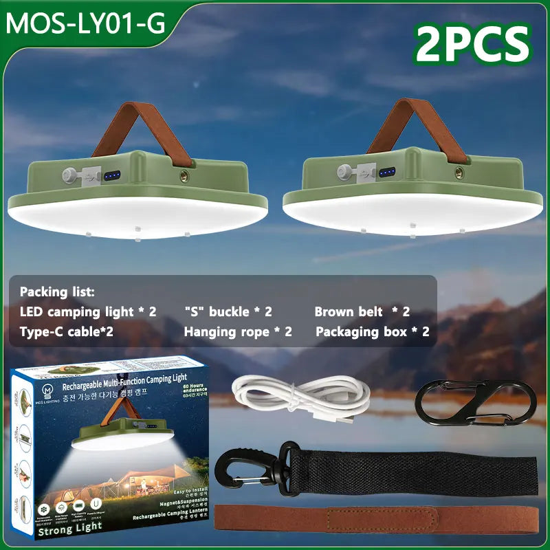 80W LED SOLAR-CHARGED CAMPING LAMP WITH MAGNET AND ZOOM FUNCTION-LY02S Solar energy-Nora Luxe
