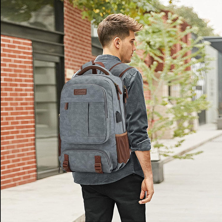 AA OUT OF STOCK Anti-Theft Canvas Laptop & Travel Backpack with USB Port – Fits up to 17.3" (43.94 cm)