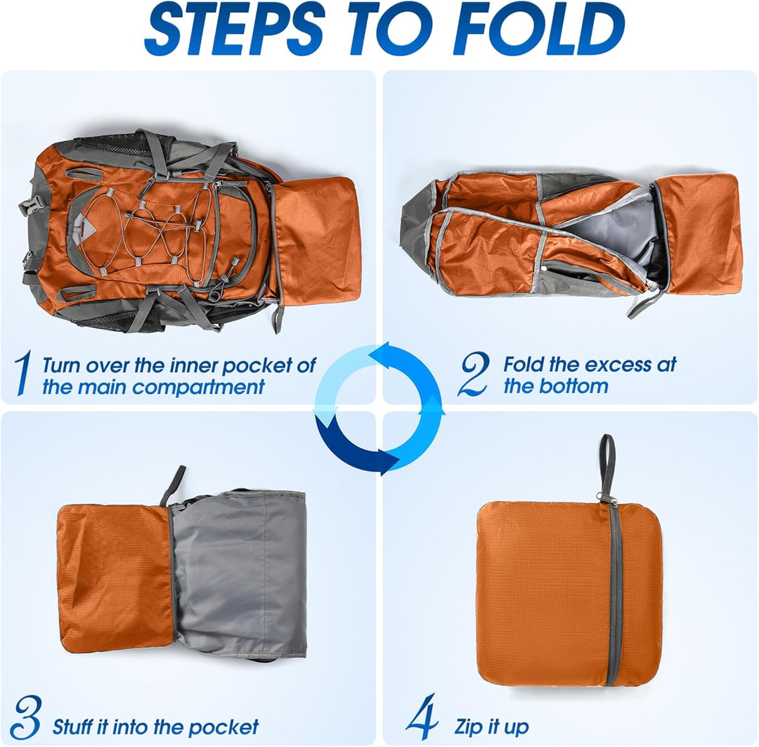 AA OUT OF STOCK 40L Waterproof Hiking & Camping Backpack – Lightweight & Packable – 1+1 FREE