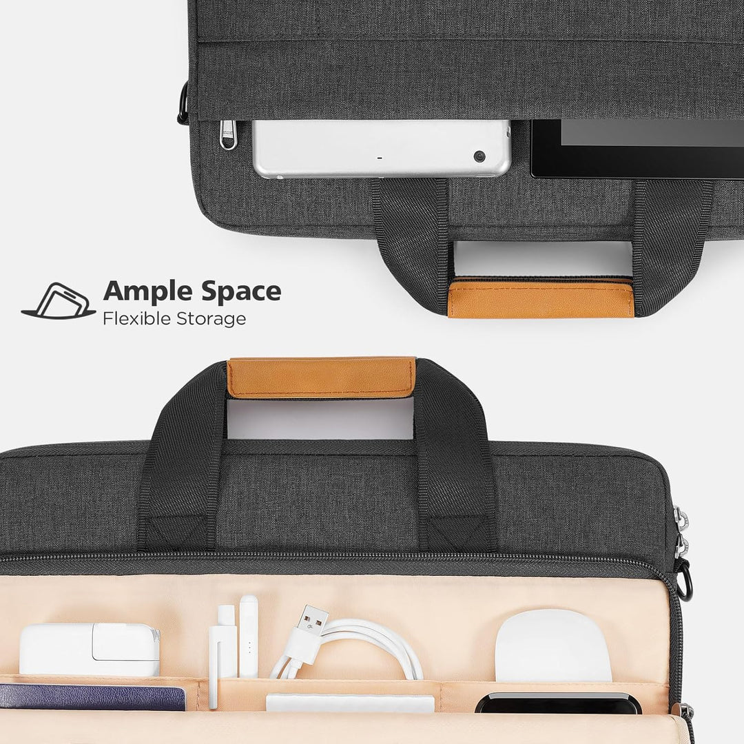 Water-Resistant Laptop Shoulder Bag with 360° Protective Padding – Buy 1, Take 1 FREE