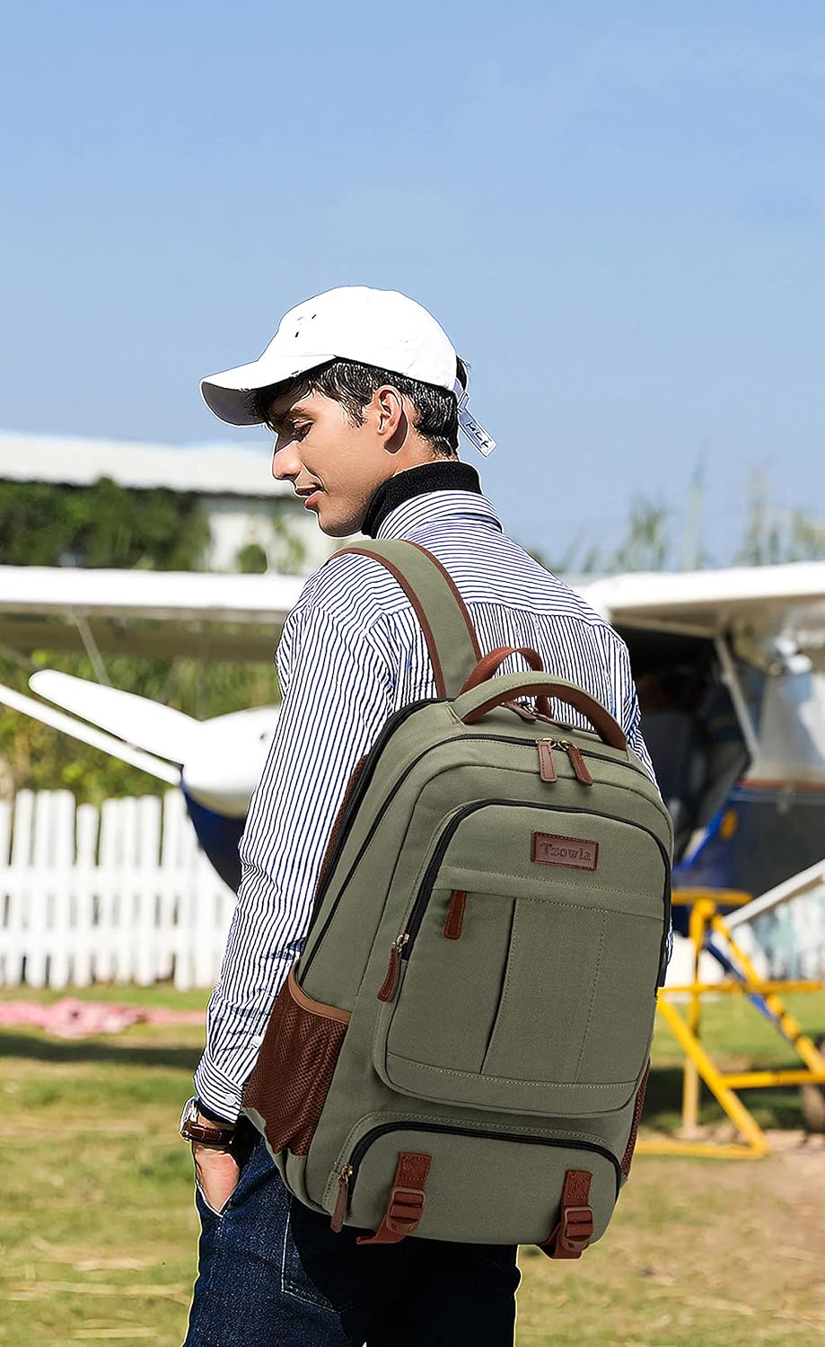 AA OUT OF STOCK Anti-Theft Canvas Laptop & Travel Backpack with USB Port – Fits up to 17.3" (43.94 cm)