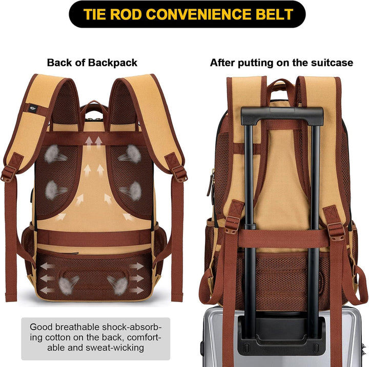 AA OUT OF STOCK Anti-Theft Canvas Laptop & Travel Backpack with USB Port – Fits up to 17.3" (43.94 cm)
