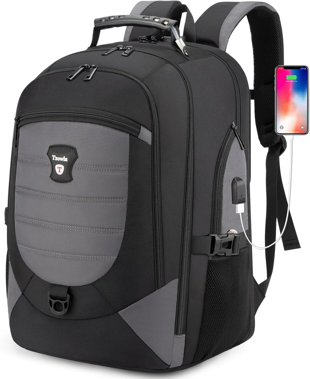 Water-Resistant Anti-Theft Laptop & Travel Backpack with USB Port – 17.3" (43.94 cm)