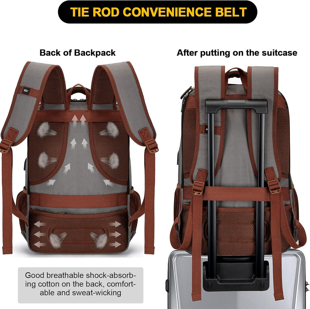 AA OUT OF STOCK Anti-Theft Canvas Laptop & Travel Backpack with USB Port – Fits up to 17.3" (43.94 cm)