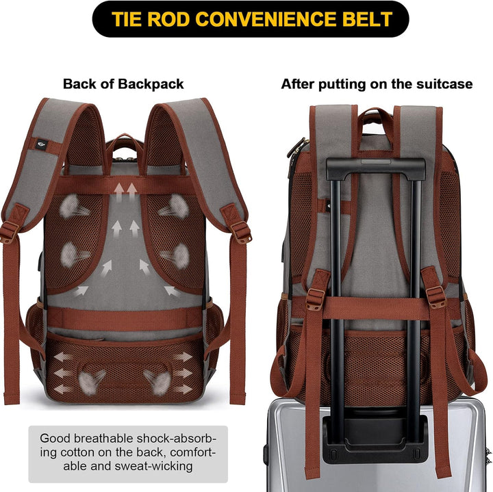 AA OUT OF STOCK Anti-Theft Canvas Laptop & Travel Backpack with USB Port – Fits up to 17.3" (43.94 cm)