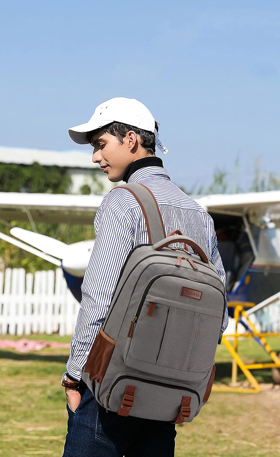 AA OUT OF STOCK Anti-Theft Canvas Laptop & Travel Backpack with USB Port – Fits up to 17.3" (43.94 cm)