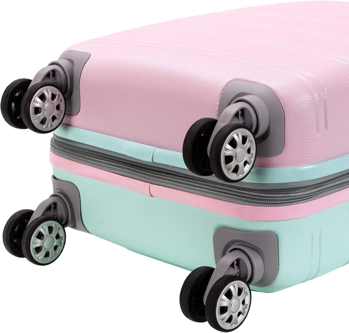 Lightweight Expandable Hardside Carry-On with Double Spinner Wheels – Cotton Candy