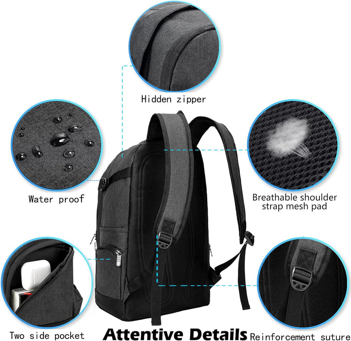 Slim 15.6" (39.62 cm) Travel & Work Laptop Backpack with Organiser Pockets