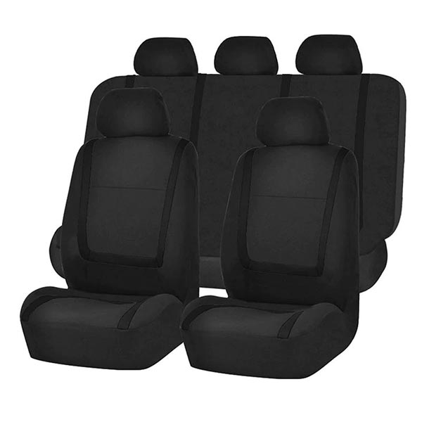 9-Piece Universal Car Seat Covers – AutoLuxe-Black-Nora Luxe