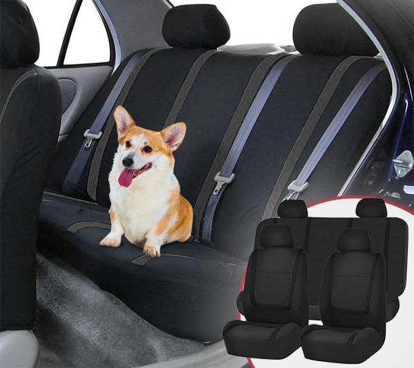 9-Piece Universal Car Seat Covers – AutoLuxe-Gray-Nora Luxe
