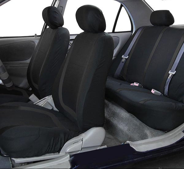 9-Piece Universal Car Seat Covers – AutoLuxe-Gray-Nora Luxe