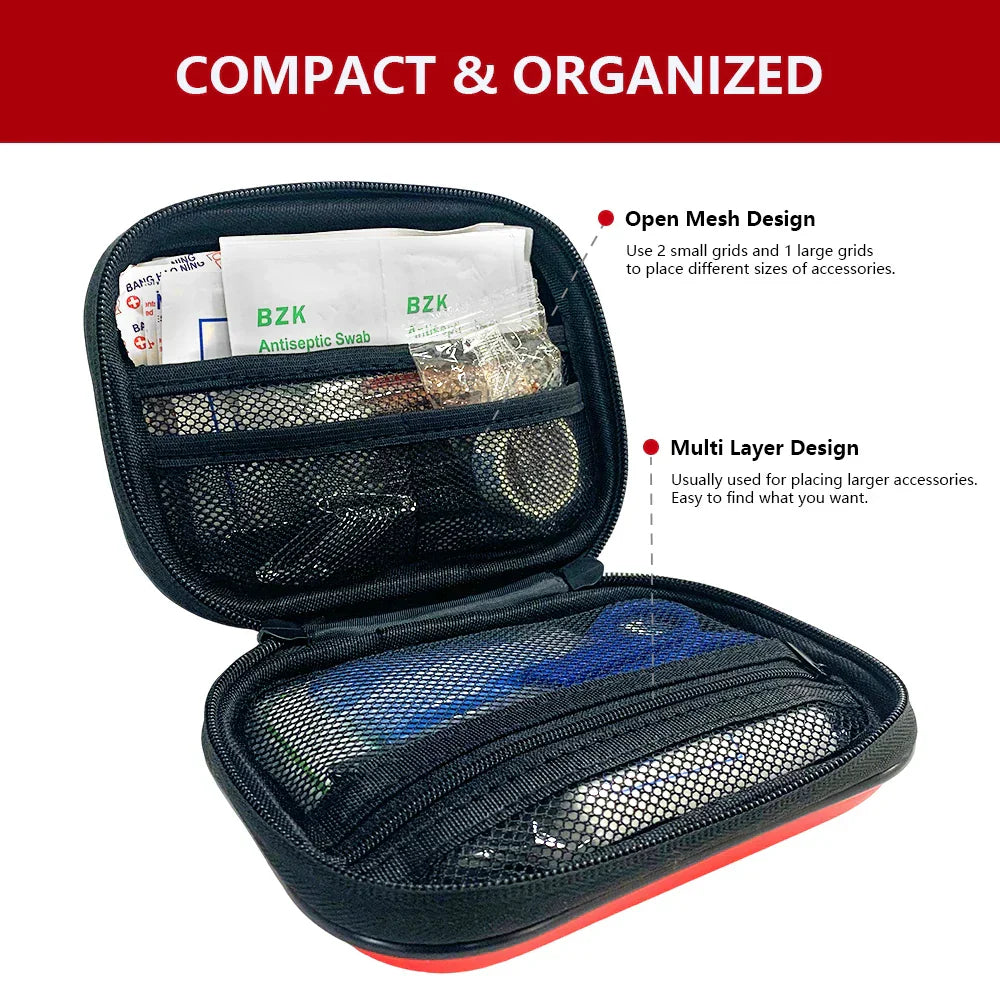 91-Piece First Aid Kit - SafeKit Pro-Red-Nora Luxe