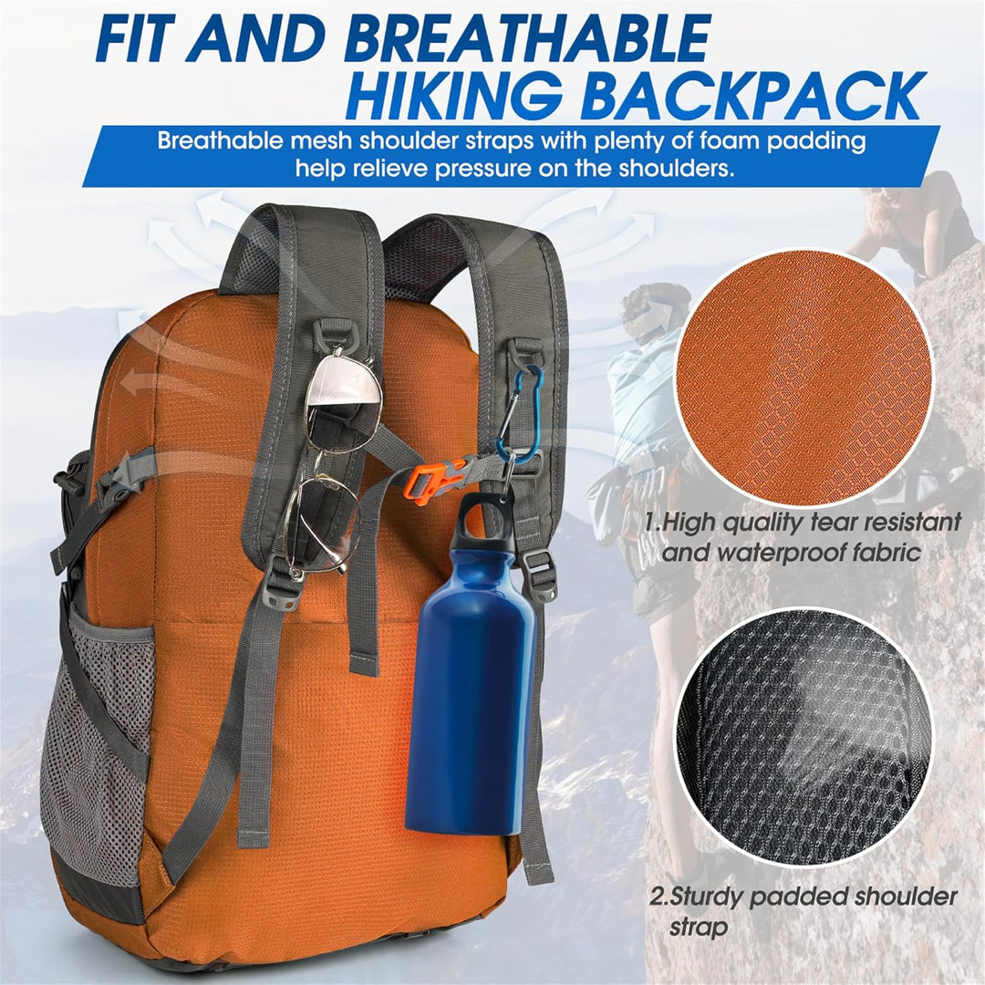 AA OUT OF STOCK 40L Waterproof Hiking & Camping Backpack – Lightweight & Packable – 1+1 FREE