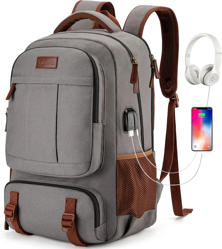 AA OUT OF STOCK Anti-Theft Canvas Laptop & Travel Backpack with USB Port – Fits up to 17.3" (43.94 cm)