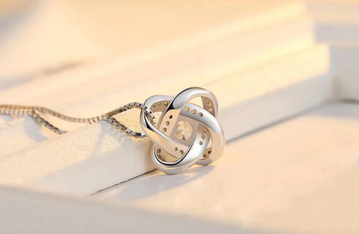 925 Silver Four-Leaf Necklace-Nora Luxe
