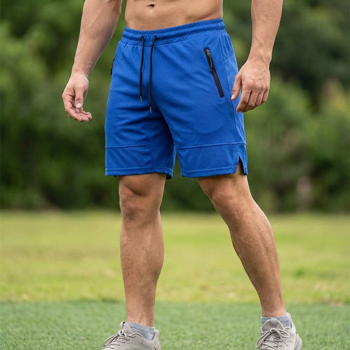 Elastische Fitnessshorts Mit Reißverschluss - Colton