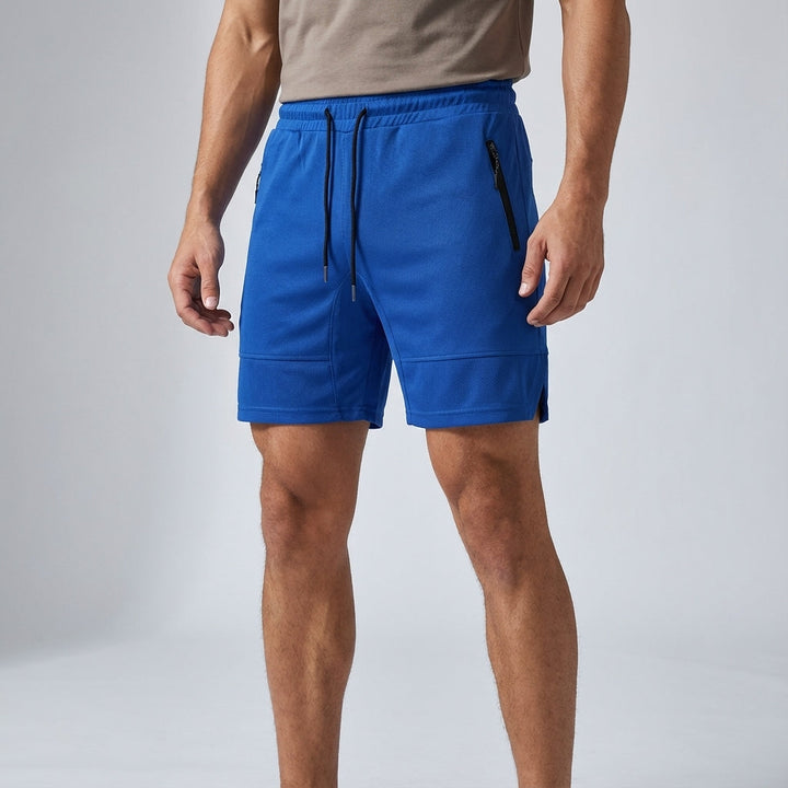Elastische Fitnessshorts Mit Reißverschluss - Colton