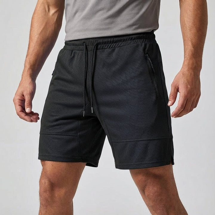 Elastische Fitnessshorts Mit Reißverschluss - Colton