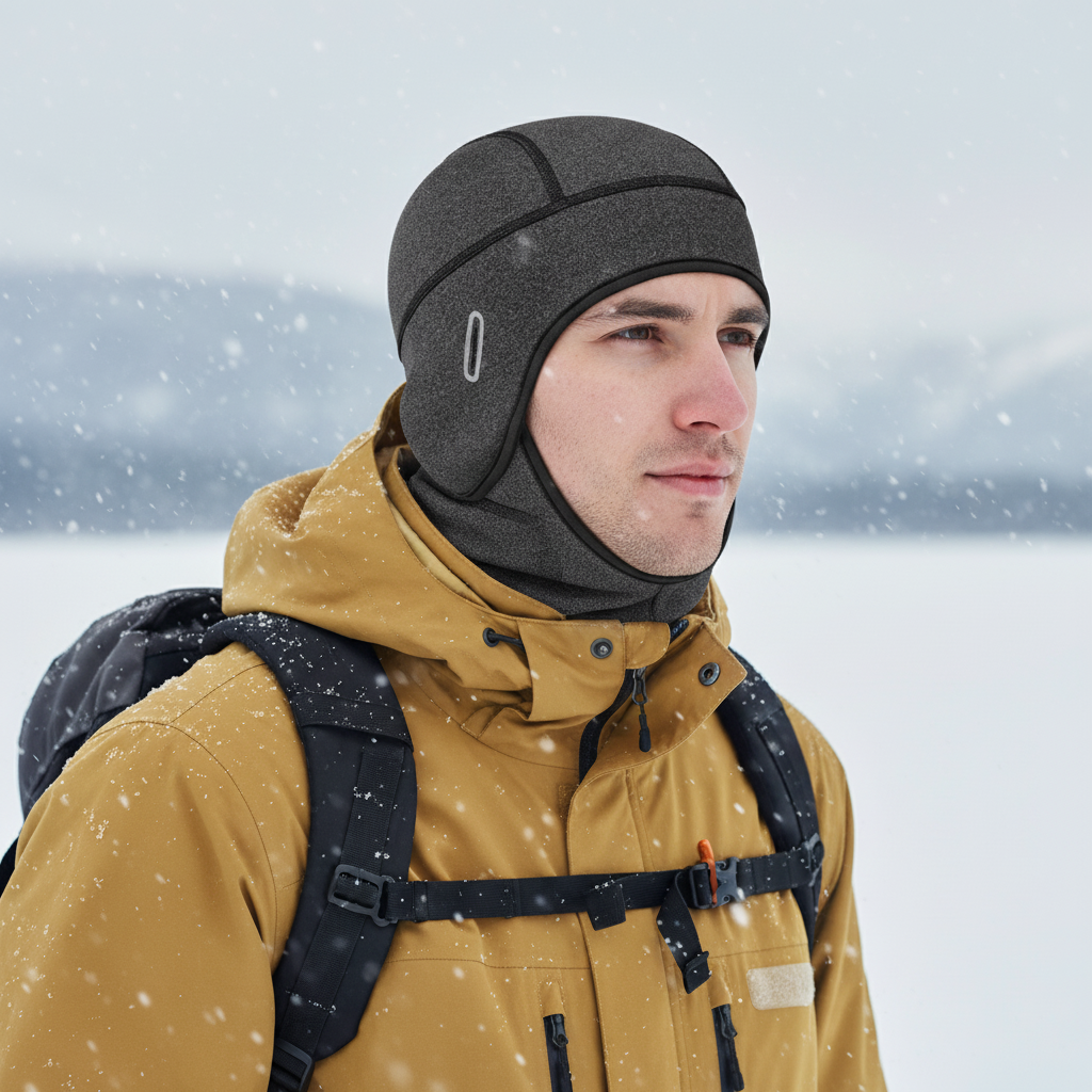 Elastische Wintermütze Mit Thermofutter - HelmetCozy
