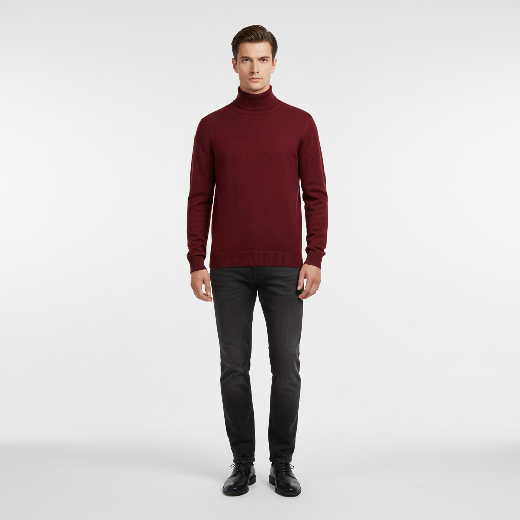 Elegant Geschnittene Rollkragenpullover - Harald