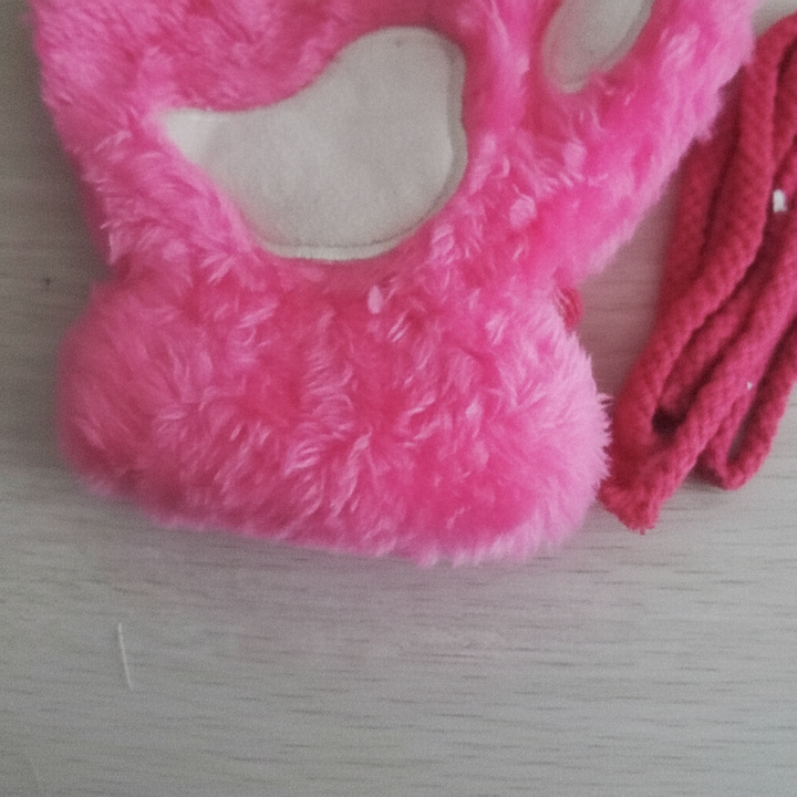 Fingerlose Plüschige Pfotenhandschuhe - PawFluff