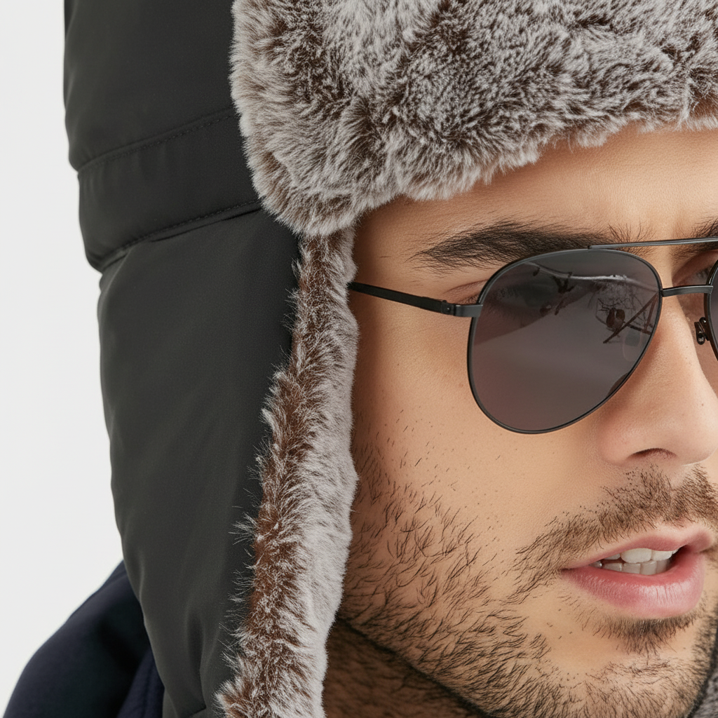 Gefütterte Wintermütze Mit Ohrenklappen - AlpineFleece