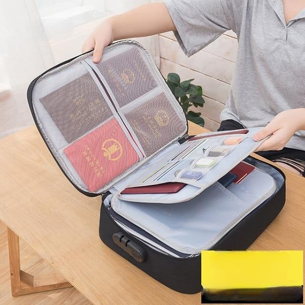 Lockable Waterproof Document Storage Case – Buy 1, Take 1 FREE Multi-Layer Travel Organiser