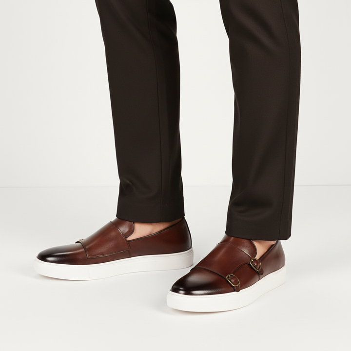 Herrenlederschuh Mit Schnallen - Glenn