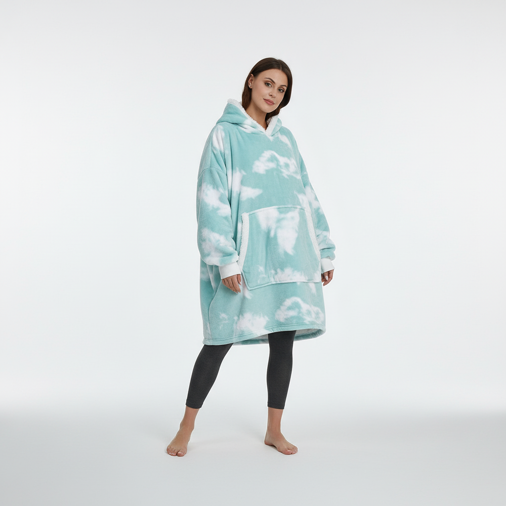 Hoodie Und Decke Kombiniert - SnuggleBlanket