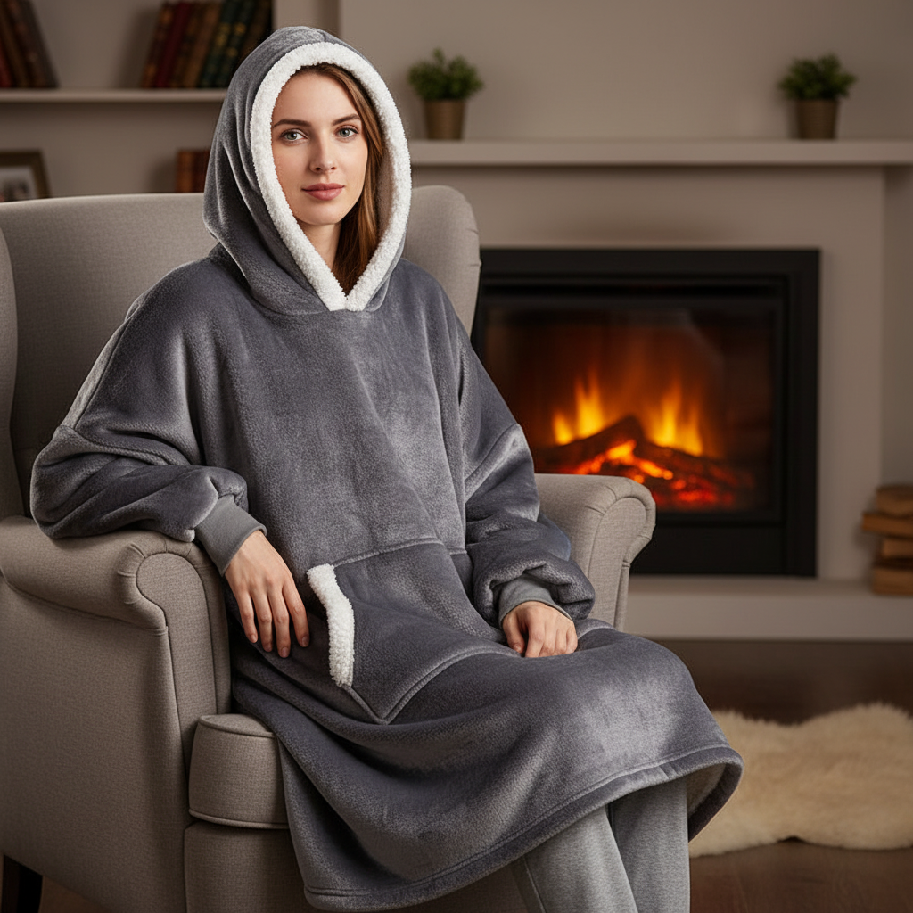 Hoodie Und Decke Kombiniert - SnuggleBlanket