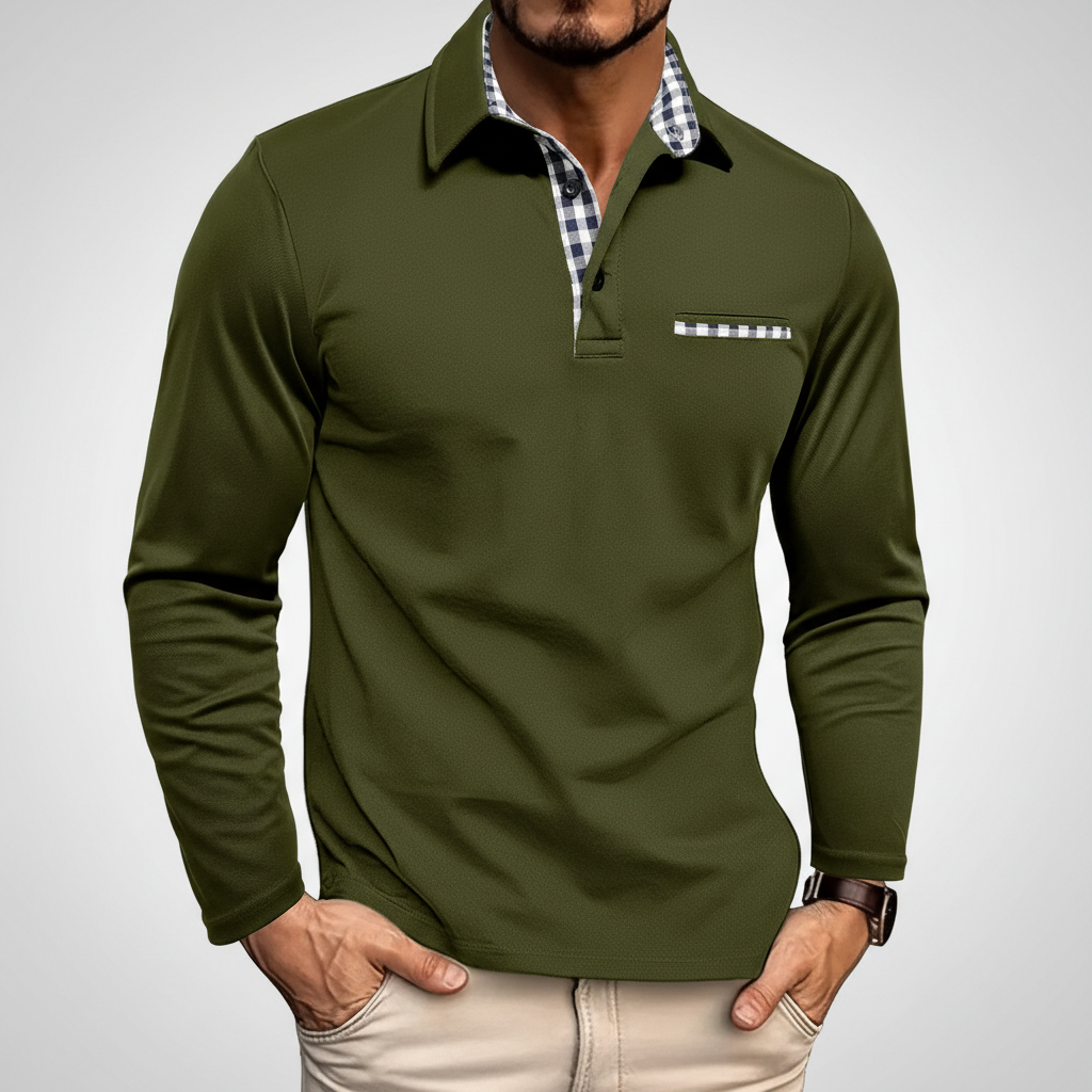 Langärmliges Poloshirt - Walter