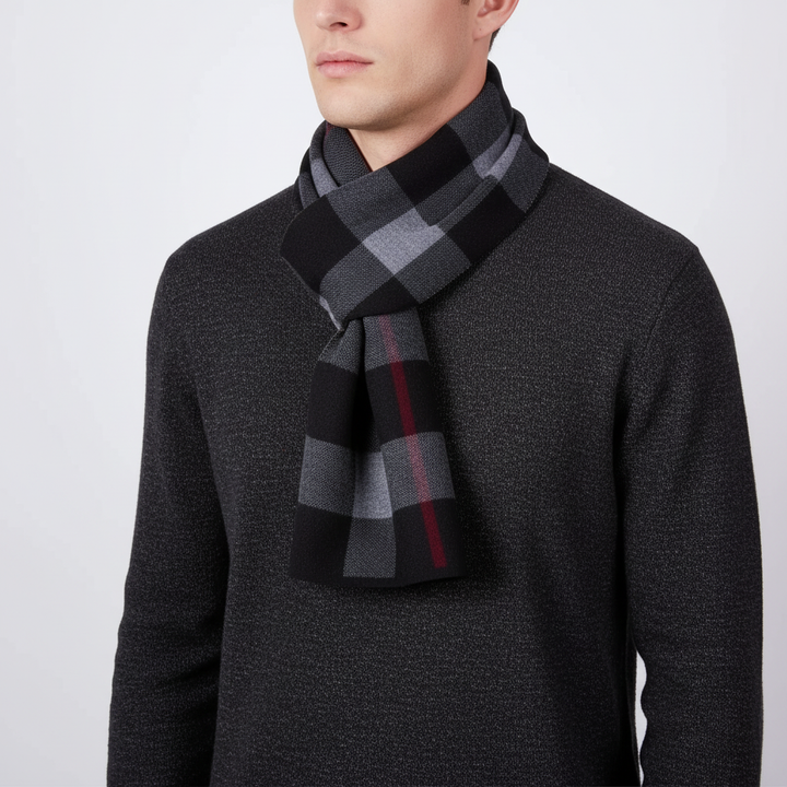 Reine Wolle Flauschiger Herrenschal - WrapNoble